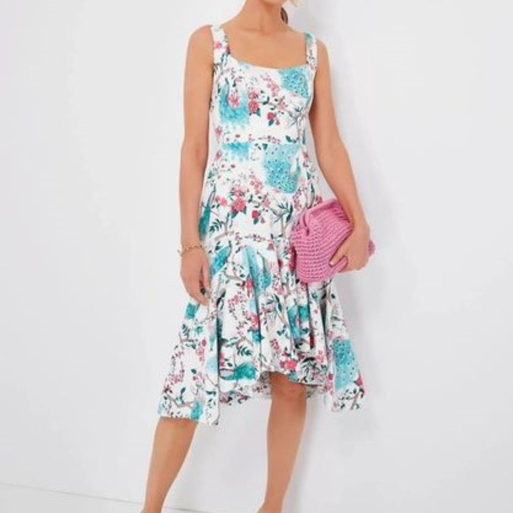 Chloe Kristyn Exclusive Peacock floral Hanna Dress